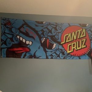 Santa Cruz skateboarding tapestry 84 in (7’9”) by 2 feet (2’)